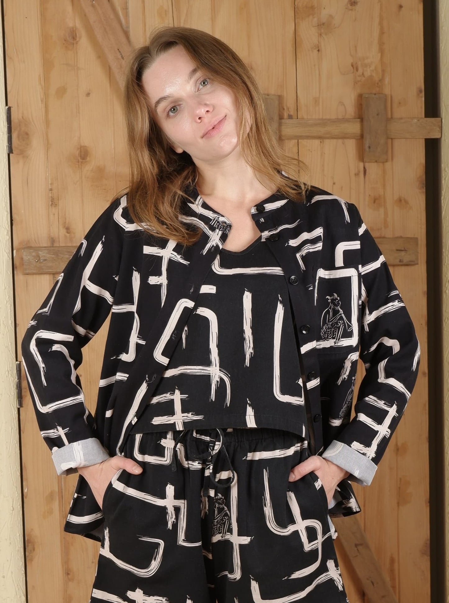 Organic cotton and linen sustainably made shirt