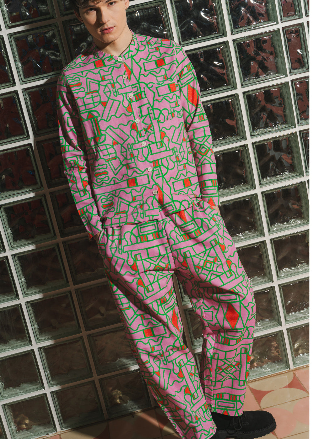 Wild Clouds Blush Horizon Balloon pants