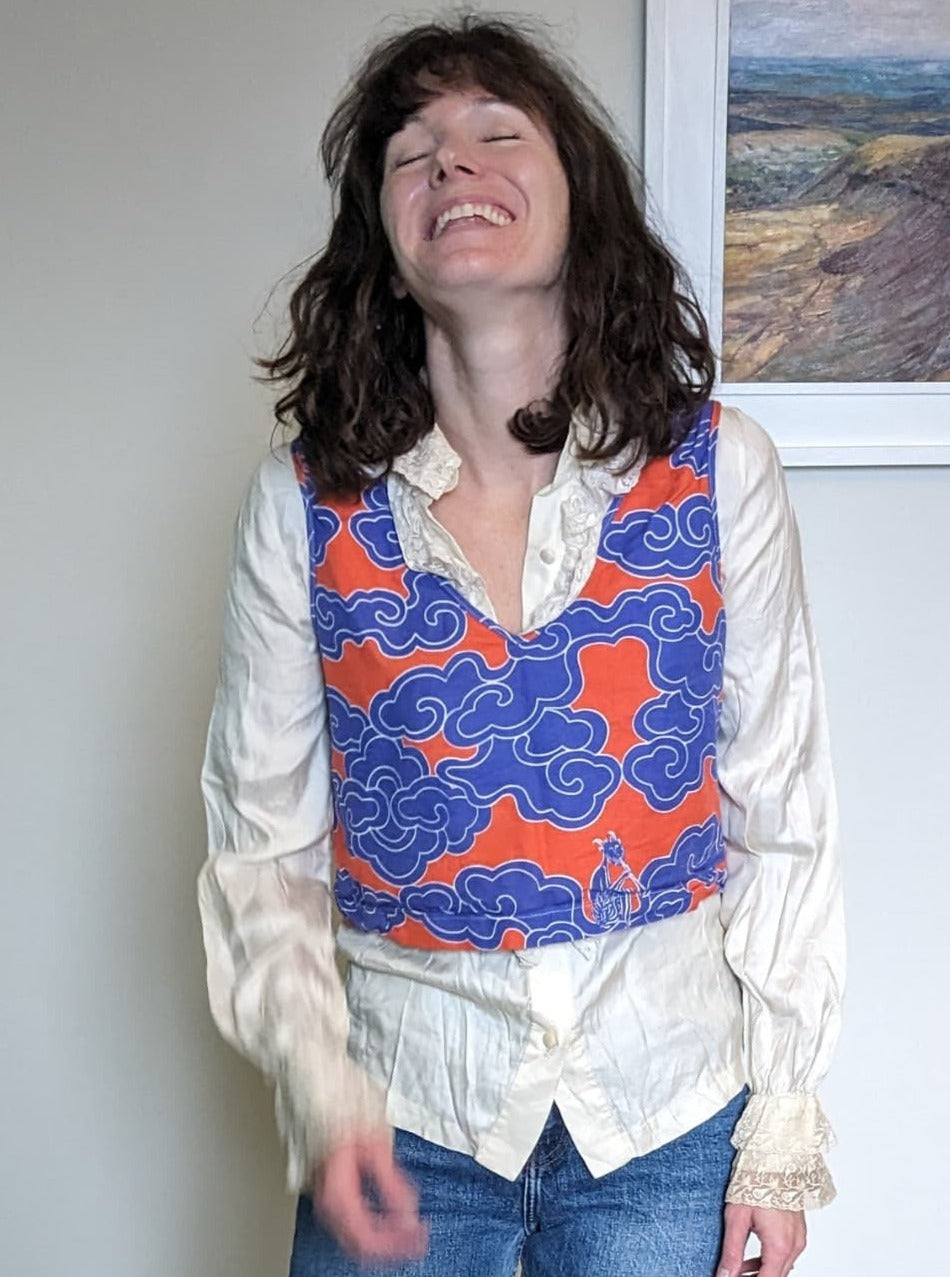 Layering tank over shirt - by Wild Clouds