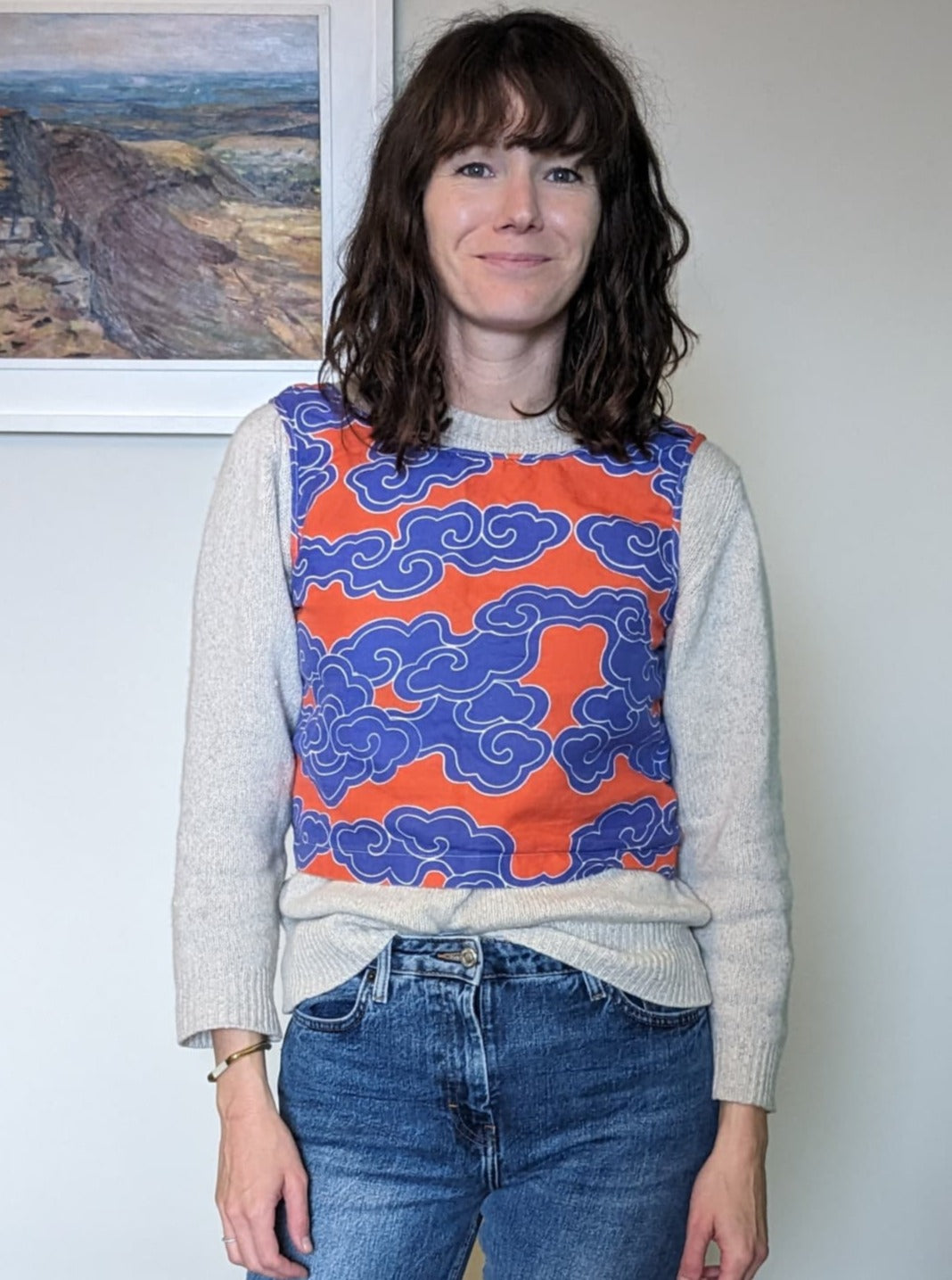 Layering tank over jumper - by Wild Clouds