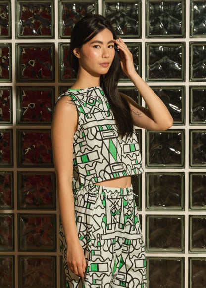 Organic Cotton & Linen Two-Way Tank