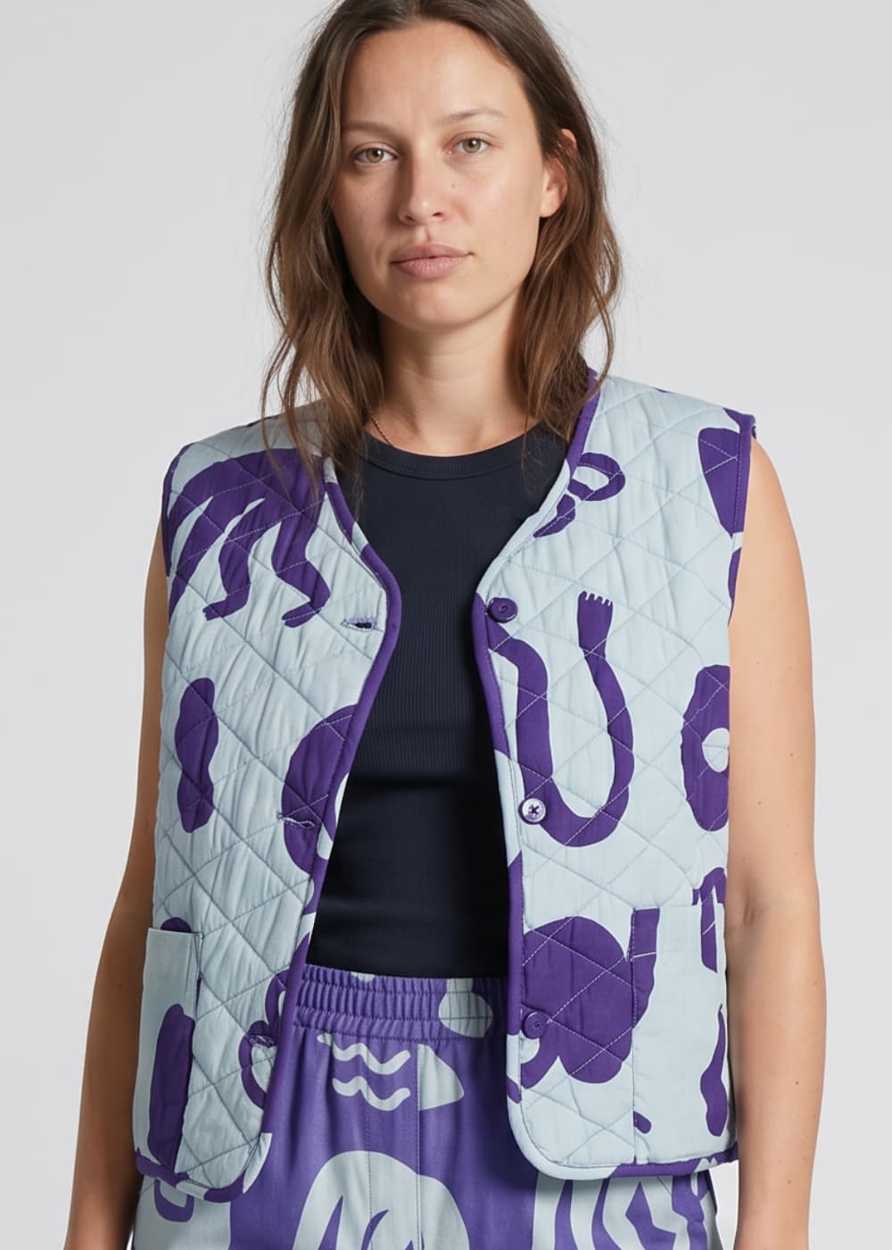Organic Cotton Reversible Quilted Gilet