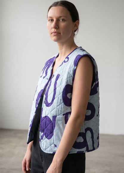 Organic Cotton Reversible Quilted Gilet