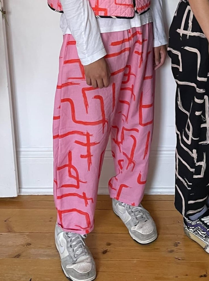 Balloon Trousers in Straw Cloud