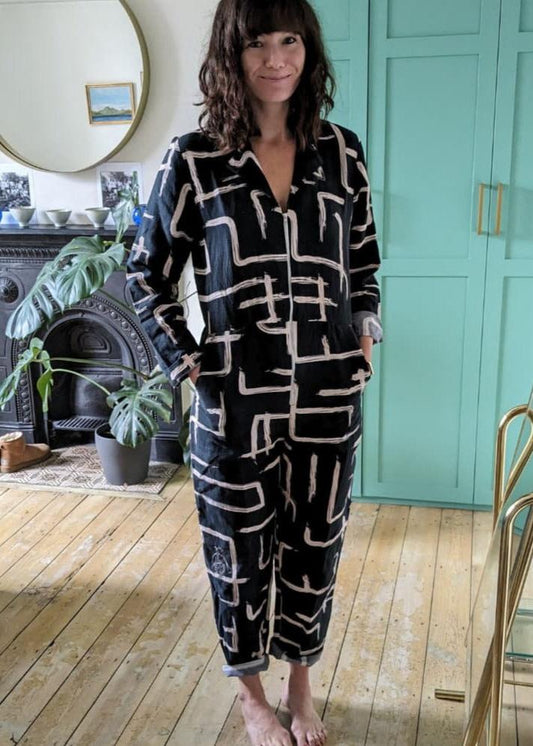 Monochrome Wild Clouds Jumpsuit